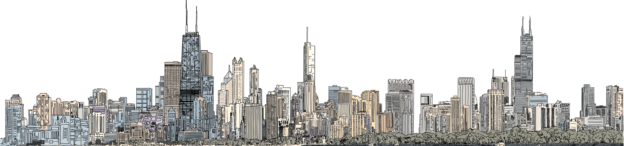 Chicago Skyline—Color